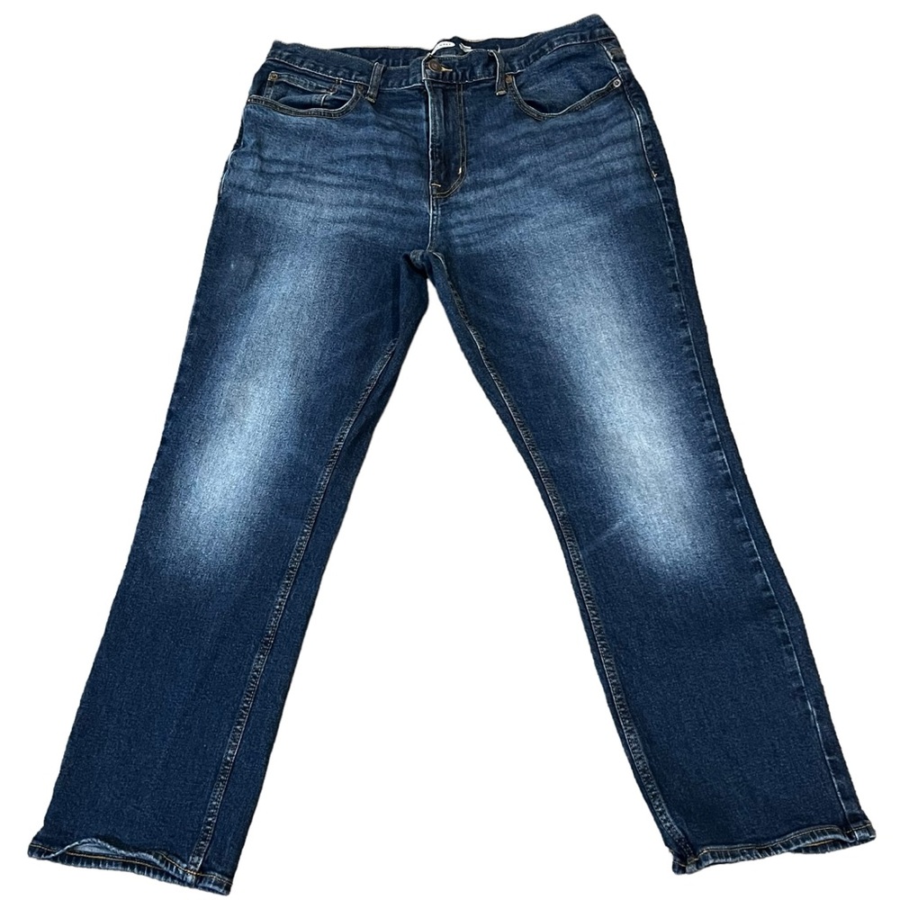 OLD NAVY jeans 36 X 30 straight built in tough built in stretch blue denim